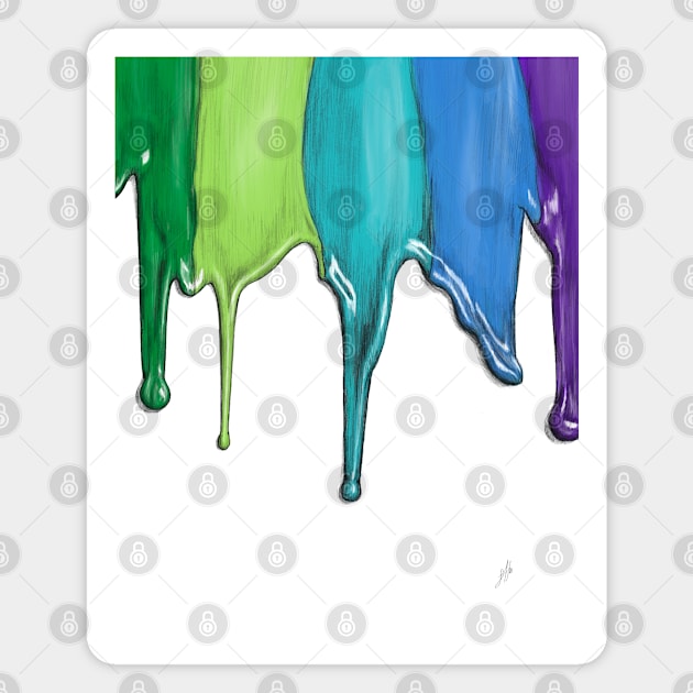 Dripping Paint Magnet by sophiedesigns